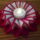 Battery operated tea light candle centerpiece