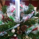 battery operated candle with eatable suckers centerpiece