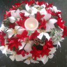 poinsettia candle centerpiece