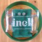 2 Heineken Glasses, tray towel Beermats & cufflinks gift set collectable rare