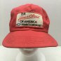 Vintage CHEVROLET CAP HAT Red  Embroidered Patch Heartbeat of America SnapBack