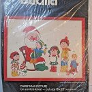 Bucilla Crewel Embroidery Kit  On Santas Knee  Christmas USA 48646 Sealed Gini