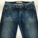 BKE Denim Mya Stretch Womens Jeans Sz 32x31 Thick Stitch Dark Faded BWX1896
