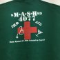 sMASHed MASH 4077th T Shirt XL Green Single Stitch Intensive Care USA 1994