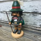 Ulbricht Wooden Chubby Nutcracker Black Forester With Backpack Orig Box 13.5"