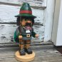 Ulbricht Wooden Chubby Nutcracker Black Forester With Backpack Orig Box 13.5"