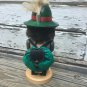 Ulbricht Wooden Chubby Nutcracker Black Forester With Backpack Orig Box 13.5"