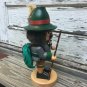 Ulbricht Wooden Chubby Nutcracker Black Forester With Backpack Orig Box 13.5"