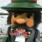 Ulbricht Wooden Chubby Nutcracker Black Forester With Backpack Orig Box 13.5"
