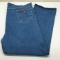 Dickies  52 x 33 Medium Wash Distressed Work Jeans Mexico 100 Percent Cotton