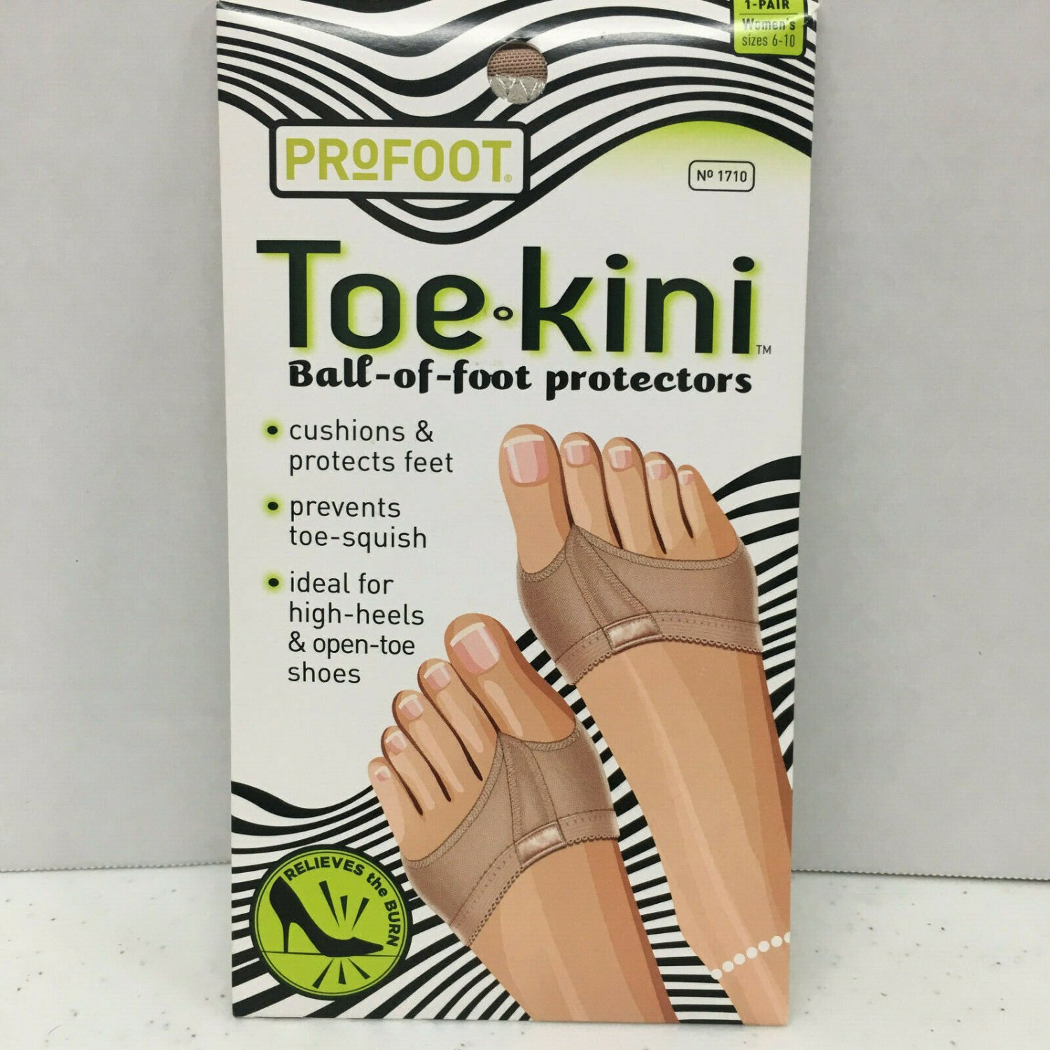ProFoot Toe Kini Ball of Foot Protectors 1710 One Pair Womens size 6 to 10