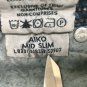 Silver Jeans AIKO 27x31 Mid Slim Thick Stitch Distressed Tapered Leg Mid Slim