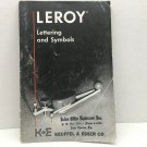 K&E Leroy Lettering And Symbols Information Booklet Vintage  1952