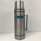 Western Field Stainless Vacuum 1 Quart Insulated Bottle Montgomery Ward Vintage