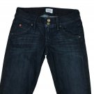 Hudson Beth Baby Boot in Geno Size 26 Bootcut Blue Jeans Long Inseam Mid Rise