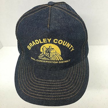 Bradley County Soil Conservation Denim Mesh Snapback Trucker Baseball Cap Hat