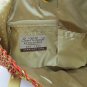 Sun N Sand Shoulder Tote Bag Handbag Purse Lined Woven Orange w Gold Trim