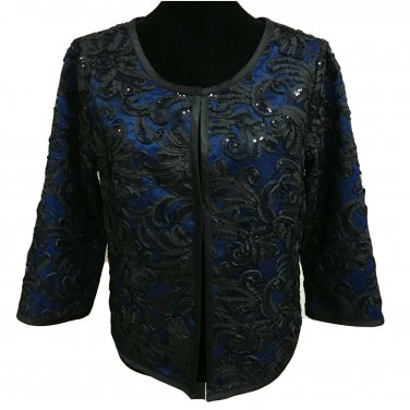 Bob Mackie Wearable Art Small Soutache Sequin Ribbon Evening Jacket NWT Retired