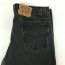 Levis 505 37x29 Mens Black Denim Jeans Orange Tab Made in the USA Cotton Vintage