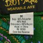 Bob Mackie Wearable Art Medium Green Wool Blend Embroidered Blazer Paisley