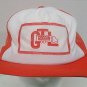 Vintage Mesh Snapback Trucker Hat  GOGGINS TRUCK LINES Orange White Cap USA