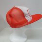 Vintage Mesh Snapback Trucker Hat  GOGGINS TRUCK LINES Orange White Cap USA