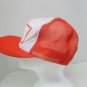 Vintage Mesh Snapback Trucker Hat GOGGINS TRUCK LINES Orange White Cap USA
