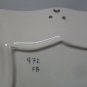 Snowman Square Plate Cut Outs White Cream Signed Numbered Christmas
