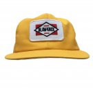 Blaw Knox Advertising Trucker Mesh Cap Hat Louisville Patch Snapback Yellow USA