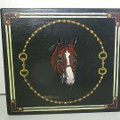 Hand Painted Wood Jewelry Box Racehorse Designated Driver Horse Mens Trinket Box