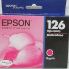 Genuine Epson 126 Magenta High Capacity Ink Cartridge New Sealed Exp 08 2019