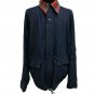 Ambassador Denim Chore Jacket Size XL Unlined Flannel Trim Made in Hong Kong