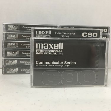Maxell Professional Industrial Communicator C90 Audio Cassette Tapes   LOT OF 18