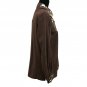 Bob Mackie Wearable Art Small Brown Faux Suede Embroidered Button Up Top Jacket