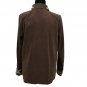 Bob Mackie Wearable Art Small Brown Faux Suede Embroidered Button Up Top Jacket