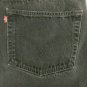 Levi's Black 501 Button Fly Jeans Straight Leg 100 Percent Cotton Mens 38x33