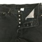 Levi's Black 501 Button Fly Jeans Straight Leg 100 Percent Cotton Mens 38x33