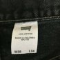 Levi's Black 501 Button Fly Jeans Straight Leg 100 Percent Cotton Mens 38x33