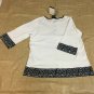 Bob Mackie Wearable Art Medium Pullover Sweater Lightweight Black and White NWT