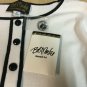 Bob Mackie Wearable Art Medium Pullover Sweater Lightweight Black and White NWT