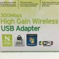 TP Link N300 High Gain Wireless USB Adapter TL WN822N 300mbps Range 5X Speed 15X