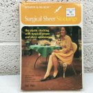 Bauer and Black Vtg 1974 V2 Surgical Nylon Sheer Stockings Medium Beige USA