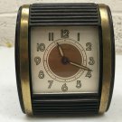Westclox MCM Roll Top Travel Alarm Clock Works  Vintage