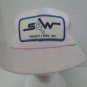 Vtg S&W Freight Lines White Patch Snapback Mesh Trucker Hat Made in USA