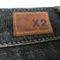 X2 Quality Denim Jeans Womens Size 6 Regular Raw Black Skinny W01 Low Rise NWT