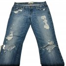 Abercrombie Fitch Emma Size 0R Distressed Destroyed Bootcut Jeans 29x33