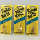 Lot of 3 Panther Martin Spinners 4PMD G 1/8 Oz New Old Stock Genuine Gold Plated