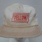 Yellow Freight System Trucker Hat USA White Orange Size-A-Just Leather Strapback