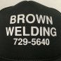 Brown Welding Trucker Hat Cap Snapback Black Braided Rope Across Bill