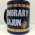 Honorary Cajun Cobalt Blue Gold Coffee Mug Louisiana State Seal Joie de Vivre